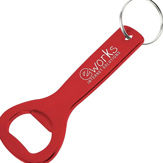 Flat Top Bottle Opener Keychain