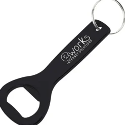 Flat Top Bottle Opener Keychain