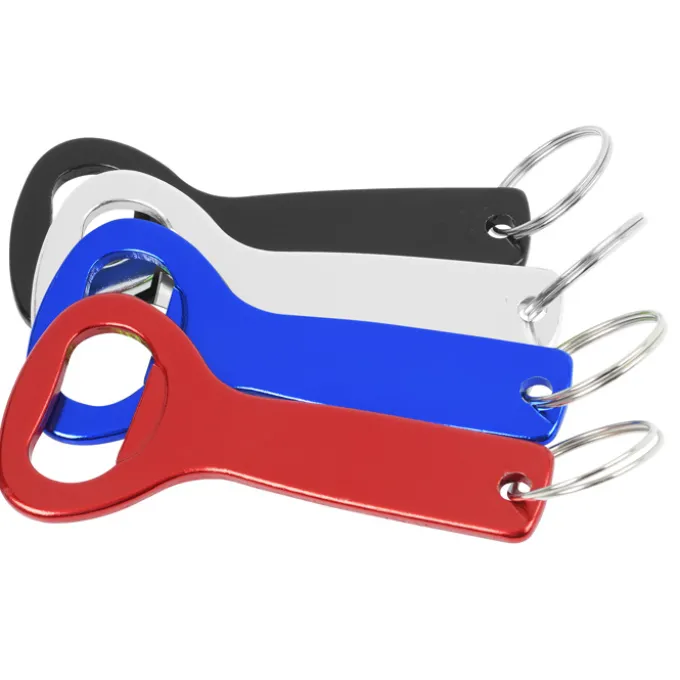 Flat Top Bottle Opener Keychain