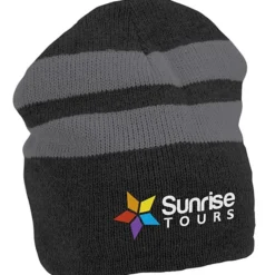 Fleece Lined Stripe Beanie