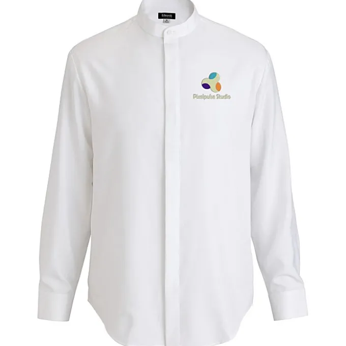 FlexBatiste Banded Collar Shirt - Men's