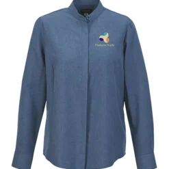 FlexBatiste Banded Collar Shirt - Ladies'