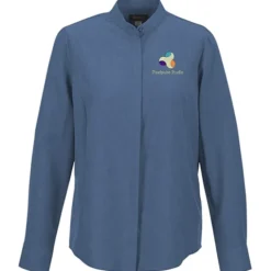FlexBatiste Banded Collar Shirt - Ladies'