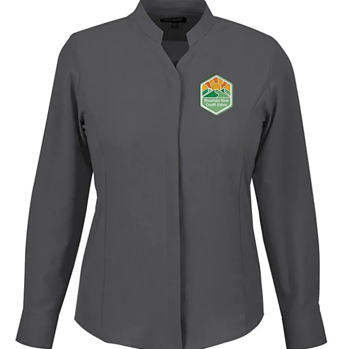 FlexBatiste Stand-Up Collar Shirt - Ladies'