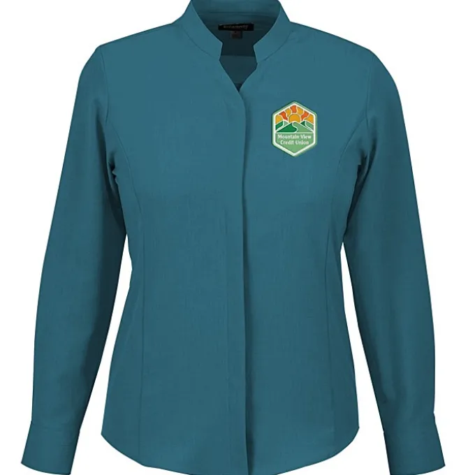 FlexBatiste Stand-Up Collar Shirt - Ladies'