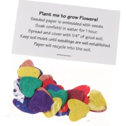 Flower Seed Multicolor Confetti Pack - Heart