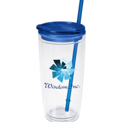 Flurry Tumbler with Straw - 20 oz - Full Color