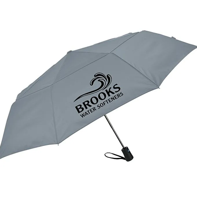 Folding Auto Open Vented Umbrella - 46-inch Arc