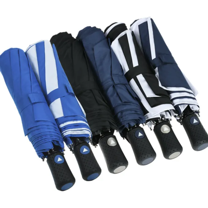 Folding Auto Open Vented Umbrella - 46-inch Arc