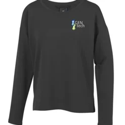 French Terry Drop Shoulder Stretch Pullover - Ladies'