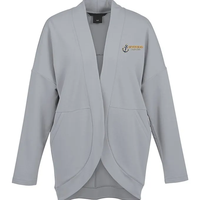 French Terry Open-Front Stretch Cardigan - Ladies'