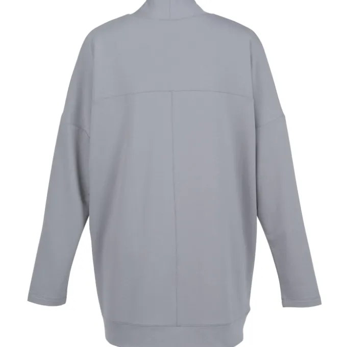 French Terry Open-Front Stretch Cardigan - Ladies'