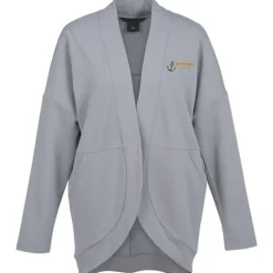 French Terry Open-Front Stretch Cardigan - Ladies'