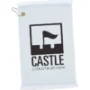 Fringed Golf Towel - 18 inches x 11 inches - White