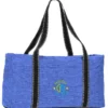 Front Pocket Heathered Utility Tote - Embroidered