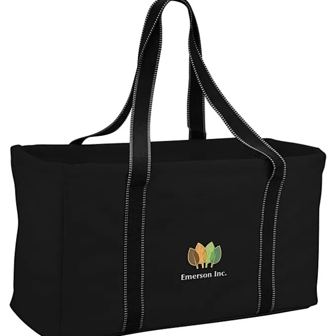 Front Pocket Utility Tote - Embroidered