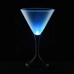 Frosted Light-Up Martini Glass - 8 oz. - 24 hr