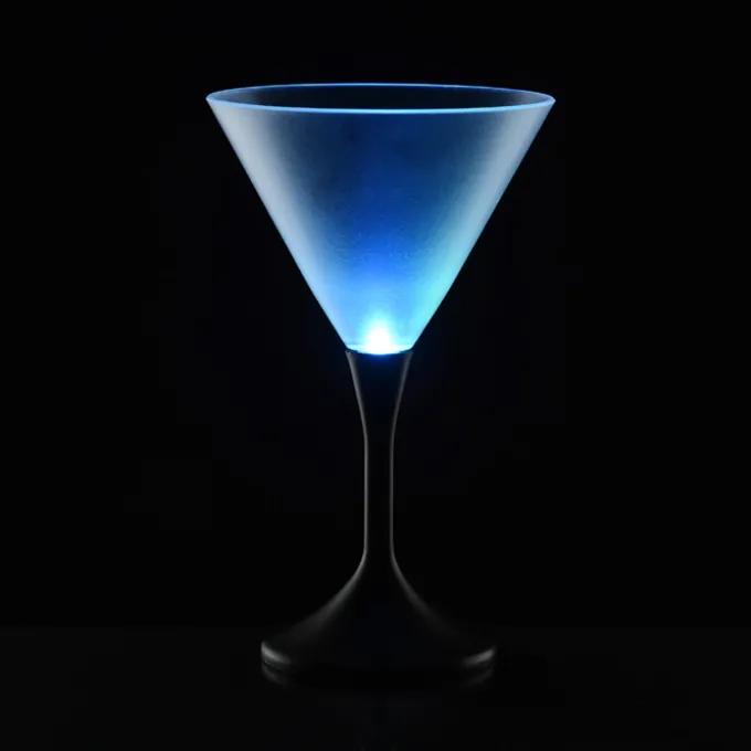 Frosted Light-Up Martini Glass - 8 oz. - 24 hr