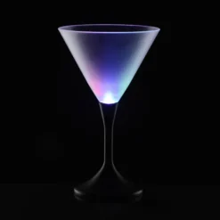 Frosted Light-Up Martini Glass - 8 oz. - 24 hr