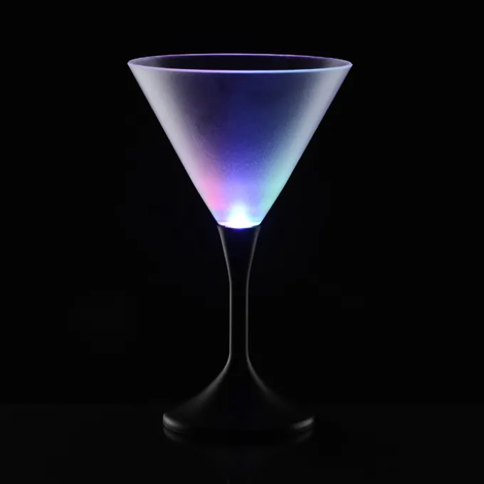 Frosted Light-Up Martini Glass - 8 oz. - 24 hr