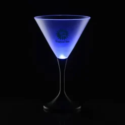 Frosted Light-Up Martini Glass - 8 oz. - 24 hr