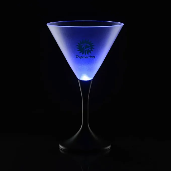 Frosted Light-Up Martini Glass - 8 oz. - 24 hr
