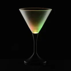 Frosted Light-Up Martini Glass - 8 oz. - 24 hr