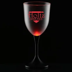 Frosted Light-Up Wine Glass - 10 oz.