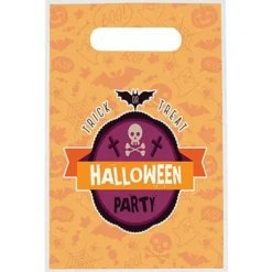 Full Color Die Cut Handle Plastic Bag - 9 inches x 7-1/2 inches