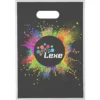 Full Color Die Cut Handle Plastic Bag - 13 inches x 9 inches - Clear