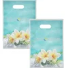 Full Color Die Cut Handle Plastic Bag - 13 inches x 9 inches - Clear - 2 Side Imprint