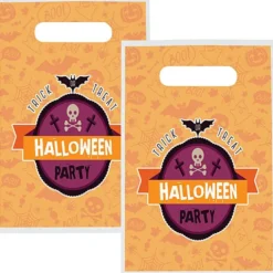 Full Color Die Cut Handle Plastic Bag - 9 inches x 7-1/2 inches - 2 Side Imprint