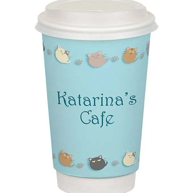 Full Color Insulated Paper Cup with Lid - 16 oz.