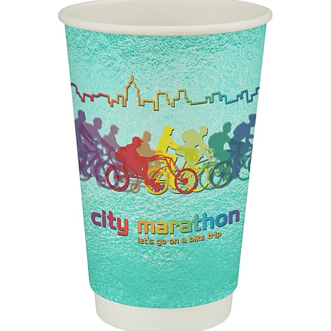 Full Color Insulated Paper Cup - 16 oz.