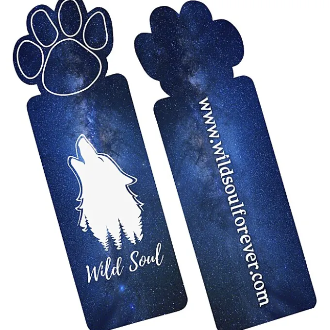 Full Color Paper Bookmark - Paw