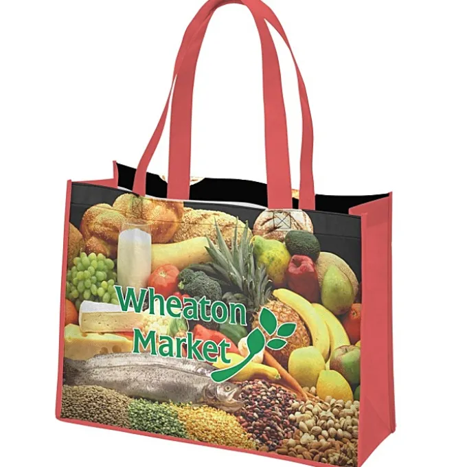 Full Color Shopping Tote - 12 inches x 16 inches - 2 Sided