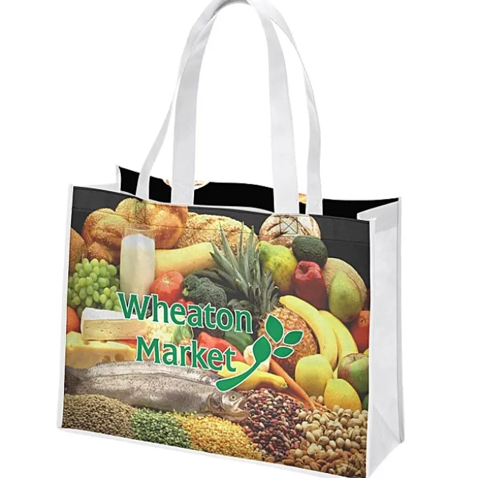 Full Color Shopping Tote - 12 inches x 16 inches - 2 Sided