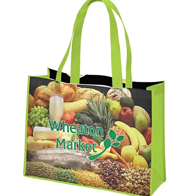 Full Color Shopping Tote - 12 inches x 16 inches - 2 Sided
