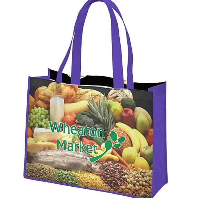 Full Color Shopping Tote - 12 inches x 16 inches - 2 Sided