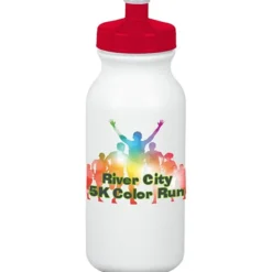 Full Color Sport Bottle - 20 oz - White