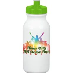 Full Color Sport Bottle - 20 oz - White