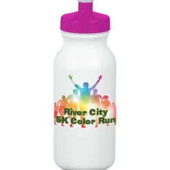 Full Color Sport Bottle - 20 oz - White