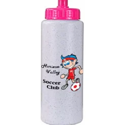 Full Color Sport Bottle with Push Pull Lid - 32 oz