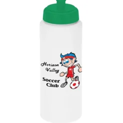 Full Color Sport Bottle with Push Pull Lid - 32 oz