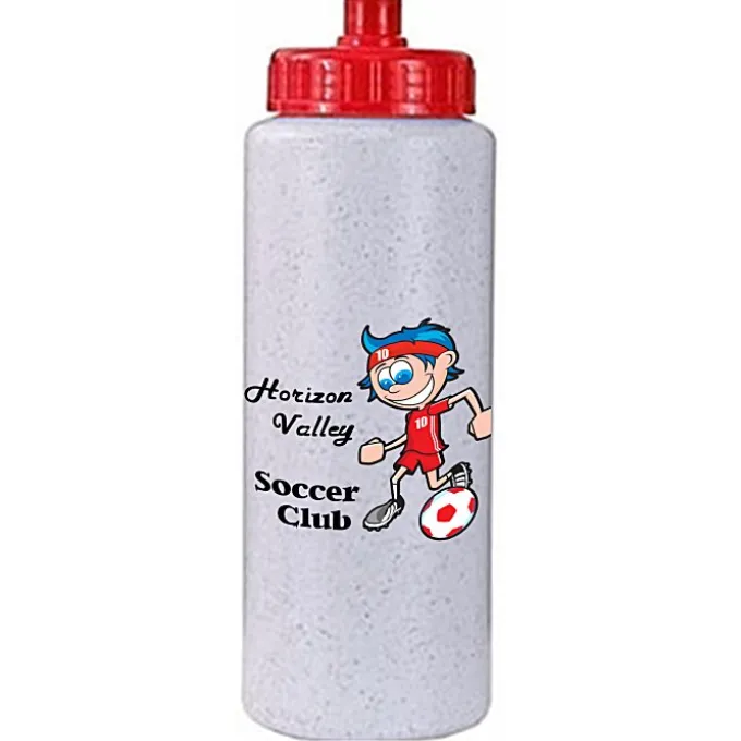 Full Color Sport Bottle with Push Pull Lid - 32 oz