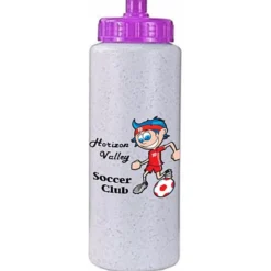 Full Color Sport Bottle with Push Pull Lid - 32 oz