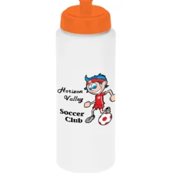 Full Color Sport Bottle with Push Pull Lid - 32 oz