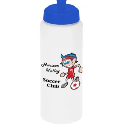 Full Color Sport Bottle with Push Pull Lid - 32 oz