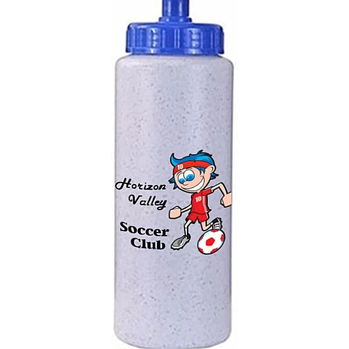 Full Color Sport Bottle with Push Pull Lid - 32 oz