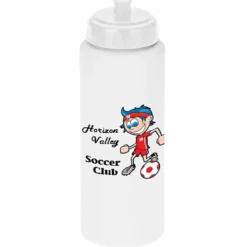 Full Color Sport Bottle with Push Pull Lid - 32 oz